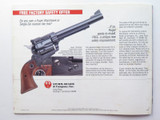 Sturm Ruger & Co 1990 Sporting Firearms Gun Catalogue