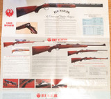 Large Ruger 1982 Retail Firearms Poster. Revolvers, Rifles, Shotguns etc.