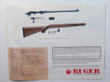 Large Sized Sales Brochure - Ruger 77/44 Bolt-Action Rifle.