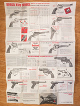 Large Ruger 1980 Catalog of Ruger Firearms Poster. Rifle, Revolvers, Pistols