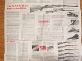 Large Ruger 1982 Catalog of Ruger Firearms Poster. Rifle, Revolvers, Pistols