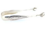 Antique Sterling Silver Decorative Claw Feet Tongs Jones Shreve Brown & Co 56.9g