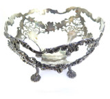 Antique Decorative Black Starr & Frost Sterling Silver Footed Stand 301g