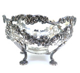 Antique Decorative Black Starr & Frost Sterling Silver Footed Stand 301g