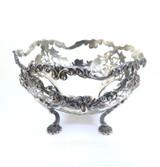 Antique Decorative Black Starr & Frost Sterling Silver Footed Stand 301g