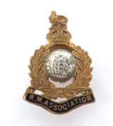 cWW2 R. M. Association / Royal Marines Lapel Badge. 23113