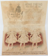 1800s / Early 1900s “Maypole Soap Dyes Any Color” Foldout Lithograph Brochure.