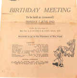 Super Rare WW2 1943 Northen Picnic Race Club Northern Territory POW Fundraiser