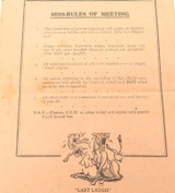 Super Rare WW2 1943 Northen Picnic Race Club Northern Territory POW Fundraiser