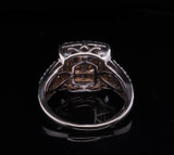 Vintage 1.19cttw Diamond Set 14ct White Gold Cocktail Ring Size L1/2 Val $5150