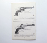 1974 Instruction Manual for Ruger Stainless Steel New Model Single-Six