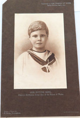 Rare 1903 Our Future King, Prince Edward. Supplement to “The Woman at Home"