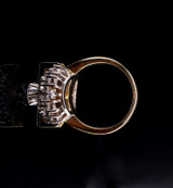 A Vintage 18ct Yellow Gold 2.40cttw Diamond Cluster Ring Size M1/2 Val $15500