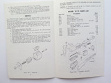 1964 Instruction Manual for Ruger Model 10/22 Carbine