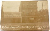 1908 USA RPPC Photo Postcard. Flooded Culpeppers Bros Furniture Store, Augusta.