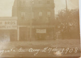 1908 USA RPPC Photo Postcard. Flooded Culpeppers Bros Furniture Store, Augusta.