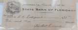 Selection of 12 Jacksonville, Florida, USA Bank Checks. Most 1911 - 1915
