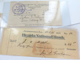 Selection of 12 Jacksonville, Florida, USA Bank Checks. Most 1911 - 1915