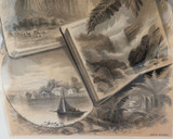 1886 Colonial Australia. Superb Large Lithograph. Scenes in Victoria.