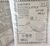 3 x 1895 Large Adverts ex The Graphic. Carters Little Liver Pills.