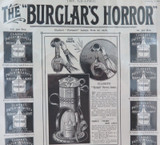 1895 Large Advert ex The Graphic. “Burglars Horror” Clarkes Lighting.