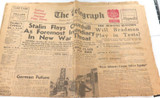 Brisbane Telegraph Newspaper 29/10/1946 Will Bradman Play Stalin Flays Churchill