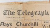 Brisbane Telegraph Newspaper 29/10/1946 Will Bradman Play Stalin Flays Churchill