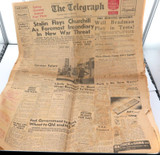 Brisbane Telegraph Newspaper 29/10/1946 Will Bradman Play Stalin Flays Churchill