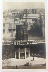 Vintage Unused RPPC Real Photo Postcard. Paris, Le Moulin Rouge. #8