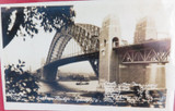 Montage 4 Vintage Real Photo Postcards Sydney Harbour Bridge.