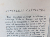 Superb 1895 Page ex The Graphic. Steam & Petrol Horseless Vehicles of The Future