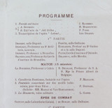 c1900 Rare Brussels, Belgium Theatre Programme. “Assaut du 23 Octobre 1898"