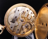 Antique M J Tobias Liverpool 18ct Gold Slim Mens 52mm Pocket Watch - Serviced