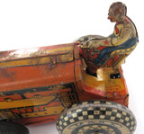 Rare Vintage Largish Marx Super Tinplate Tractor.
