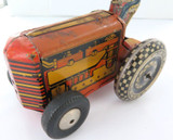 Rare Vintage Largish Marx Super Tinplate Tractor.