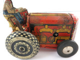 Rare Vintage Largish Marx Super Tinplate Tractor.