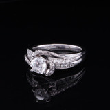 Vintage 0.76cttw Diamond Set 14ct White Gold Ring Size N Val $5290