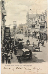 .1901 Postcard Rundle Street, Looking East, Adelaide.