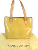 Vintage Louis Vuitton Vernis Houston Tote Bag in Colour Mustard with Dustbag