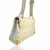 Louis Vuitton Le Talentueux Studded Bag in Suhali Leather in Cream Colour