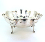 Antique 1915 Birmingham Sterling Silver Pierced Footed Dish Levi & Salaman 126.g