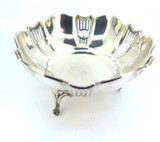 Antique 1915 Birmingham Sterling Silver Pierced Footed Dish Levi & Salaman 126.g
