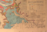 1974 Brisbane Floods. Very Large Sunday Sun Liftout Detailed Colour Map.