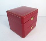 Vintage Cartier Watch Storage / Jewellery Box with Cleaner & Retail Bag