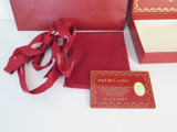 Must de Cartier Red Gift Box with Authenticity Card, Retail Gift Bag & Ribbon