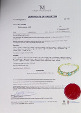 13.20ct Emerald & 6.75ct Diamond Set 18ct Gold Bracelet 19cm Val $79535.