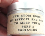 Rare ! 1953 Civil Defence Film Strip “The Atomc Bomb. Part 3” Original Canister.