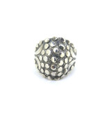 Vintage Mexico Taxco Sterling Silver Domed Ring Textured Design 15g