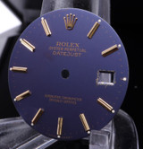 Authentic Vintage Rolex 16013 16018 DateJust Purple / Blue Stick Dial #334