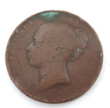 1838 - 1864 Queen Victoria 1st Portrait 1d Penny. Average Cir. Condition.